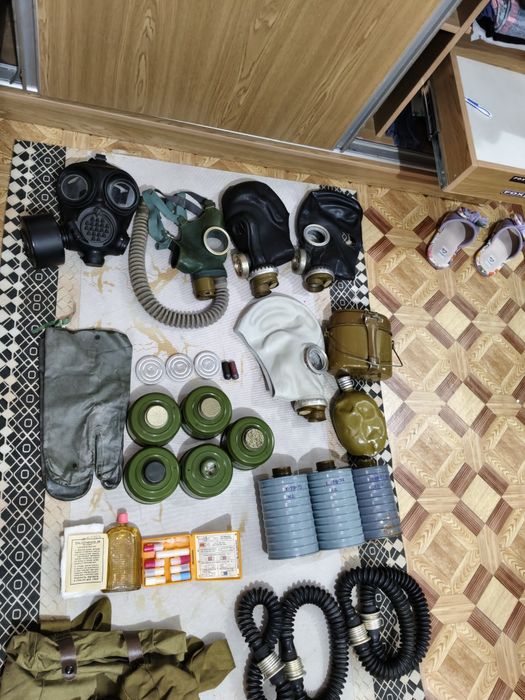 Предметы Г.О противогазы и т.д
