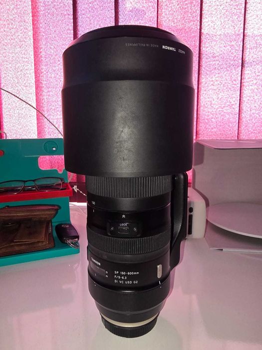 Tamron SP 150-600mm G2 (montura EF) — complet, mic defect la fil