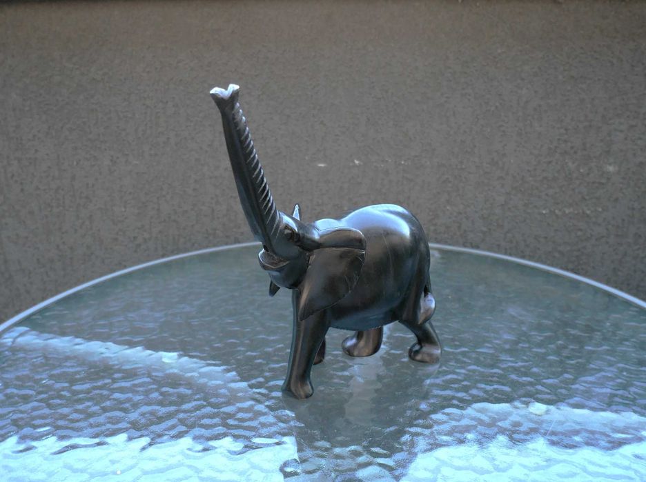 Sculptură Elefant din lemn de abanos – Kenya 2007 – piesă decorativă