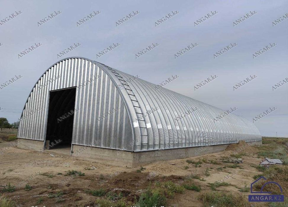 Ангар бескаркасный разборный