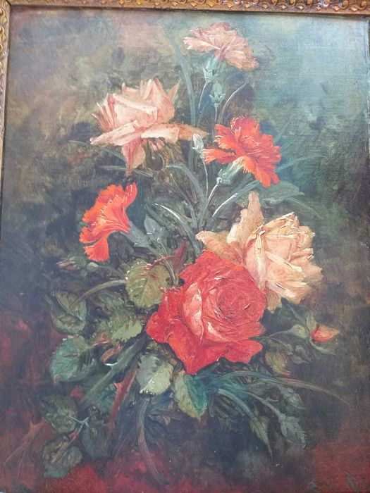 Emil Rizek, tablou ulei pe panza, 40 x 50 cm, semnt, 1925-28, Austria