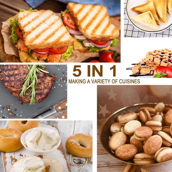 5 в 1 Электрическая вафельница SF-6151  pc17