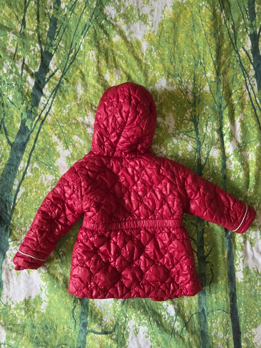 Детско зимно яке, червено, размер 86