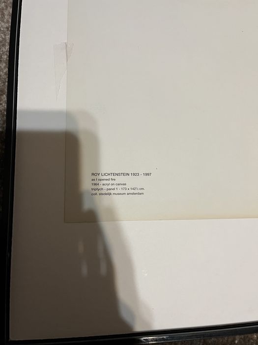 Roy Lichtenstein - As I Opened Fire (1966) Поп Арт Постери