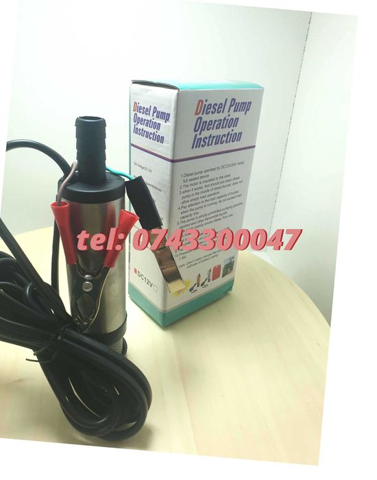 Oferta Pompa 12V Submersibila 12V, 12 L/min, 38Mm, Mutare Combus