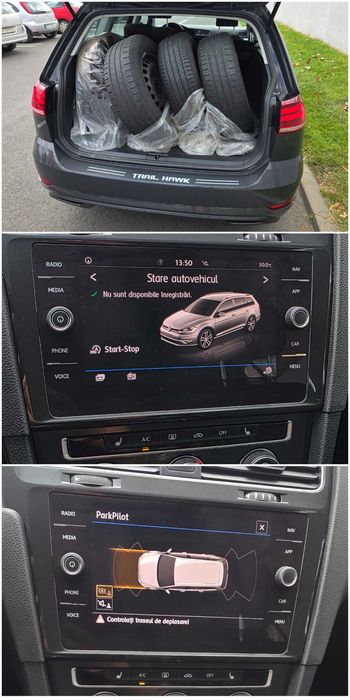 Vand/Schimb/Rate VW Golf 7 Facelift 2020, TVA deductibil, incalzire scaune, clima, senzori parcare, navi color, 2 seturi roti, pilot, carte service