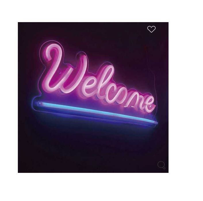 Светещ панел Mercado Trade, LED неонов "Happy Birthday" и "Welcome"