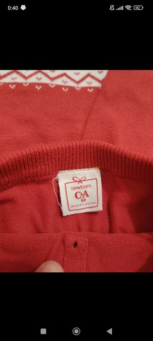 Set Craciun marimea 68, marca C&A, 3 piese