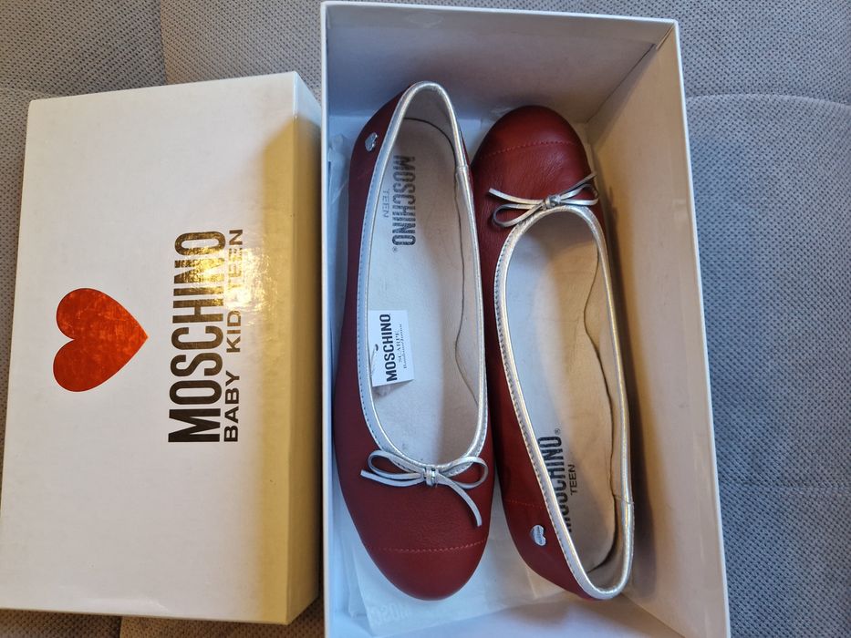Balerini Moschino piele naturala