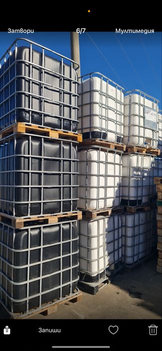 Бидони/Цистерни/ibc-контейнери 1-тон/1000 литра за вода,горива,течност