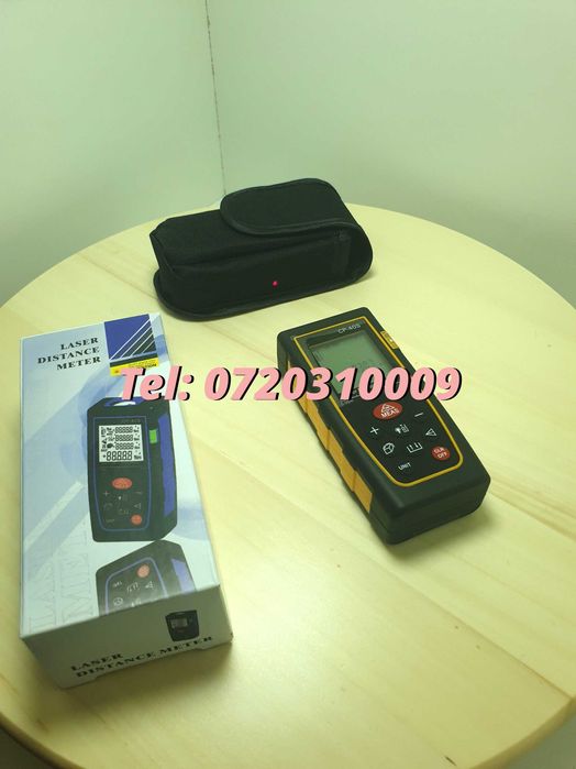 Telemetru Laser 40m Digital Portabil Husa Gratuit