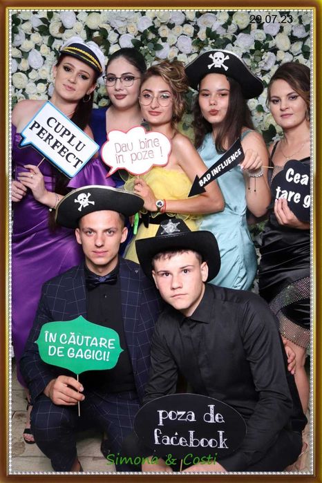 Oglinda foto magică, fum greu și artificii