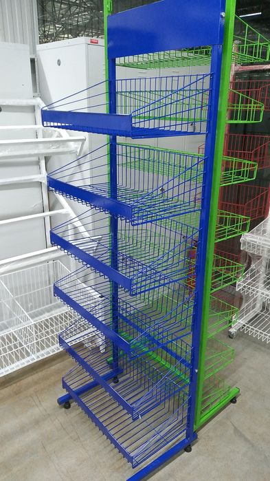 Стеллажи полки овощные хлебные