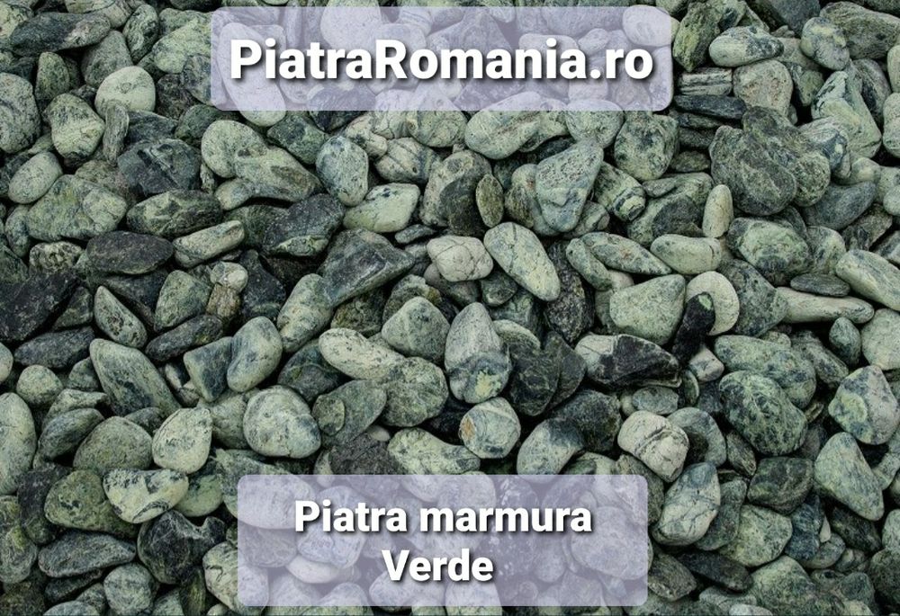 Piatra decorativa marmura thasos rotunjita amenajari gradina depo