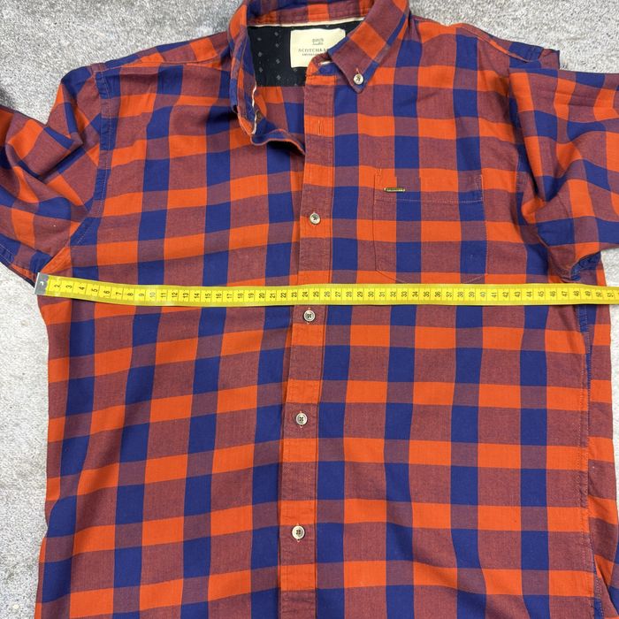 Мъжка риза Scotch & Soda размер М - Червено и синьо (Amsterdam Coture)