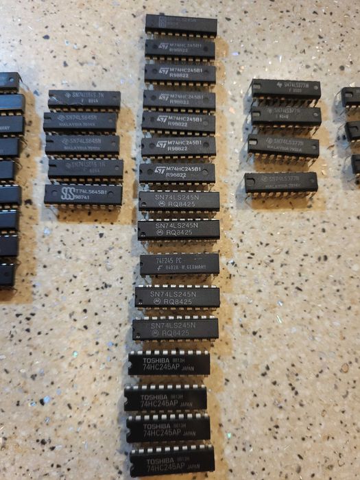 Set circuite integrate logice 74xx IC (TTL/LS/HC/F)  set 63buc