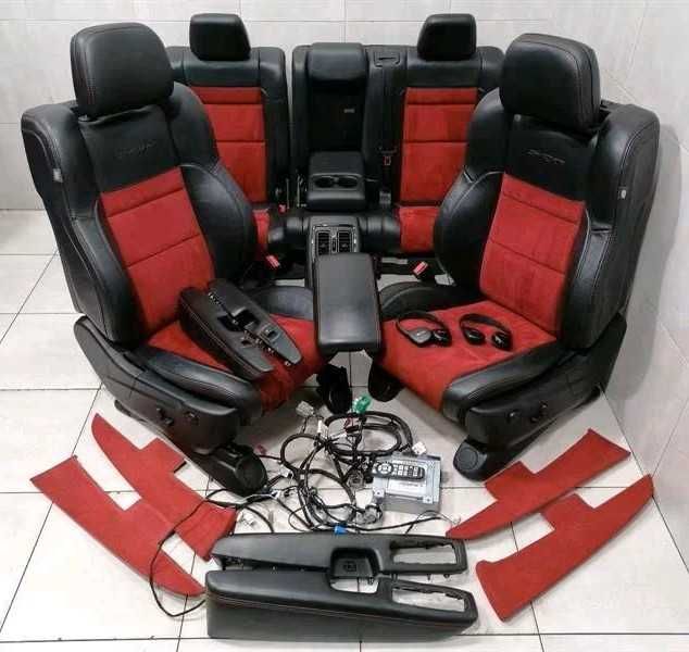 Scaune din piele rosie pentru JEEP GRAND CHEROKEE 6.4 SRT WK2