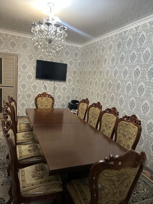 Стол со стульями 10шт