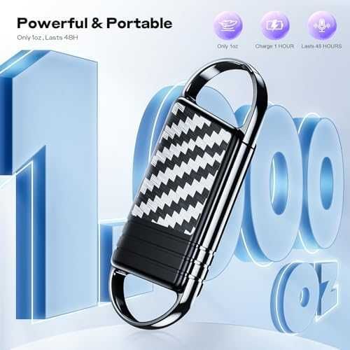 Нов Аудио рекордер Дигитален диктофон 72GB с гласово активиране и AI шумопотискане