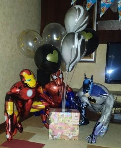 Персонажи супергероев крупные со звуком