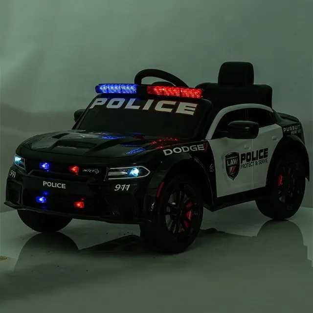 Masinuta electrica copii Dodge Police Black 70W cu Licenta, Roti EVA