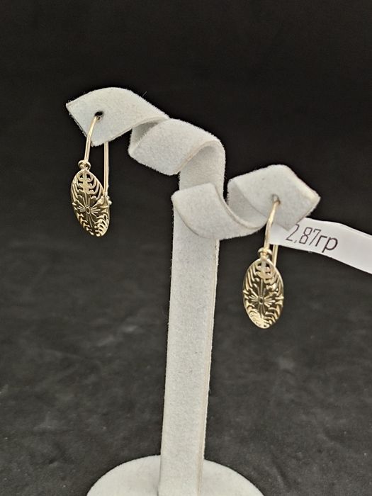 НОВИ Златни обеци 2.87гр / 14К