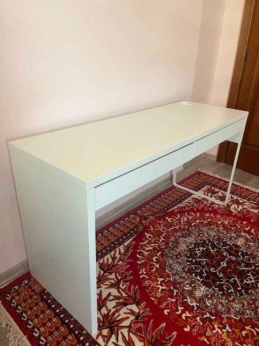 MICKE Birou, alb, 142x50 cm