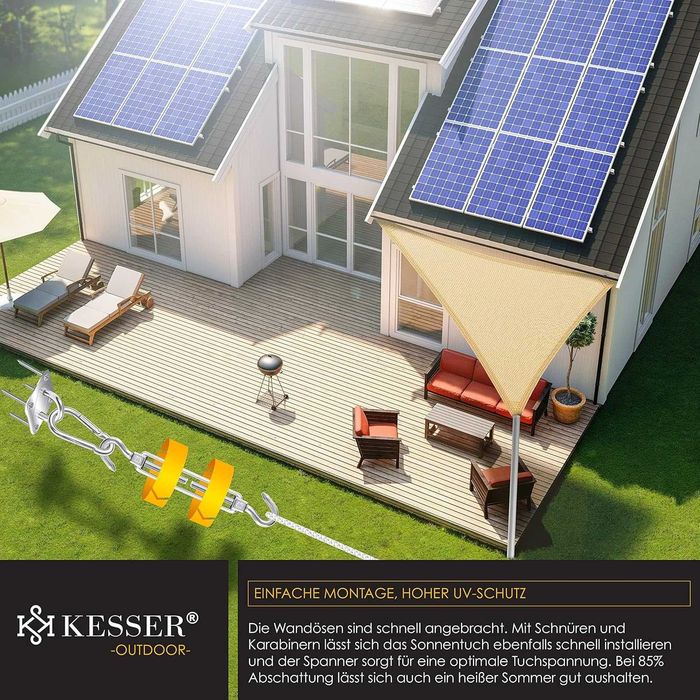 Слънчево платно триъгълно 4.2x4.2x6m