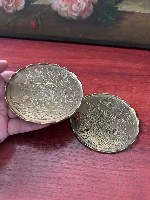 A508 set 2 farfuriute bronz, 150g, 10D