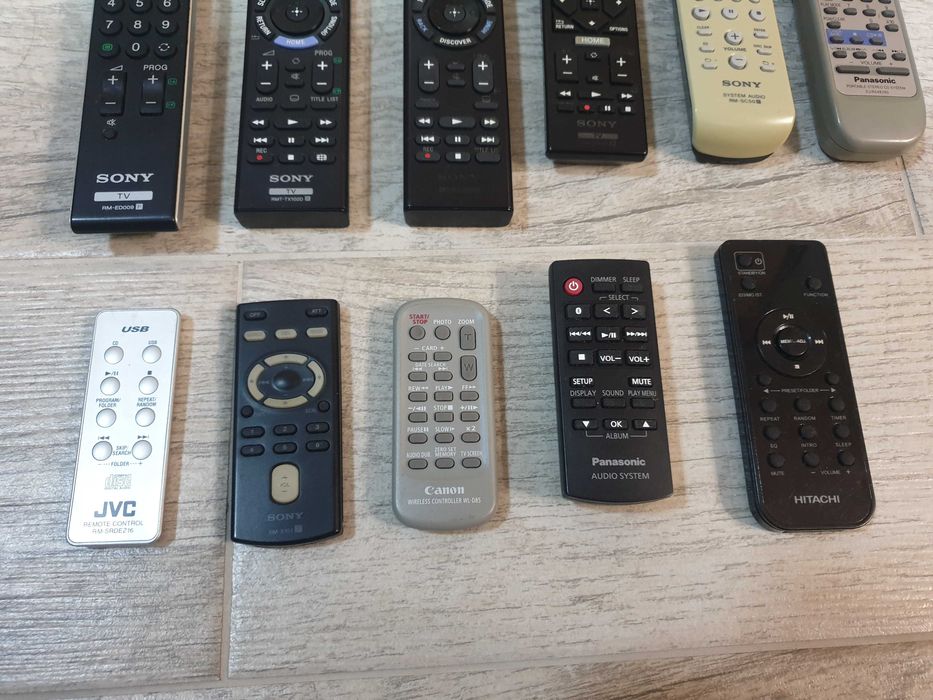 Periferice Telecomanda televizor Sony sistem audio Panasonic JVC
