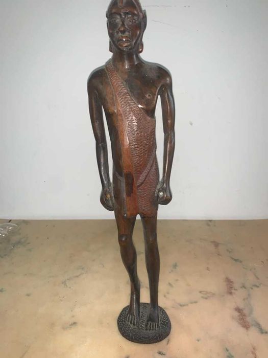 Statuie africana din lemn abanos