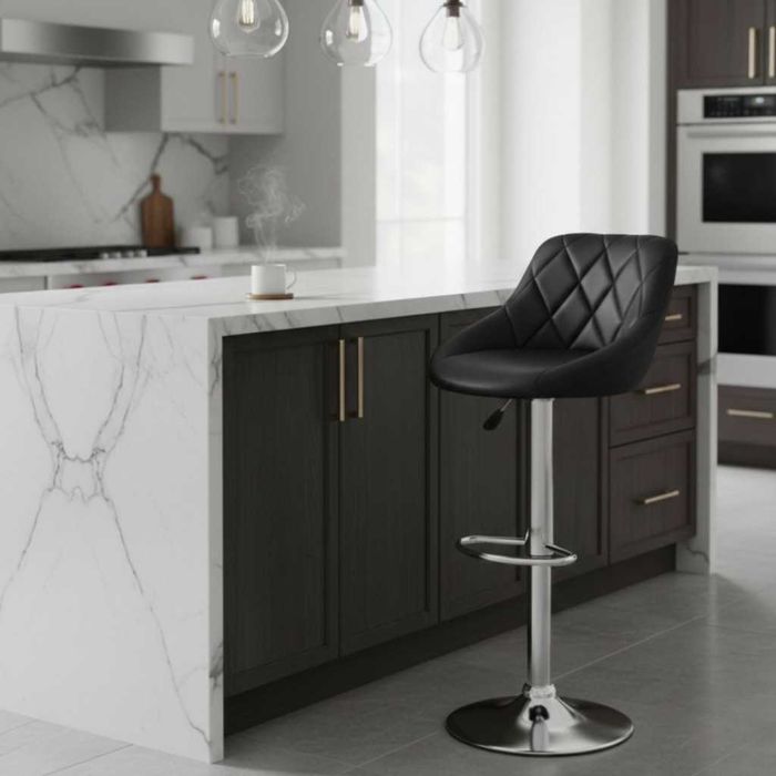 Бар стол с регулируема височина и въртяща функция