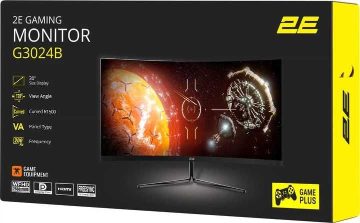 2E Gaming o‘yinlar monitori, 30,"2560×1080, VA, 200 Gs, 1 ms,