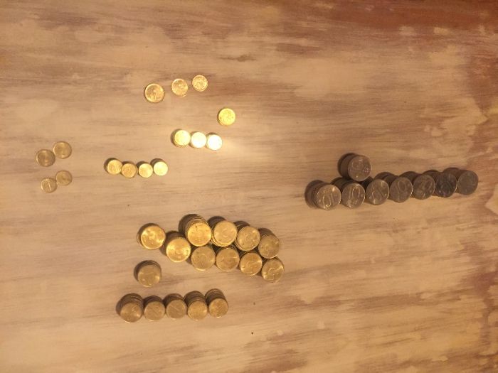 монети 528 бр , медно никелова сплав