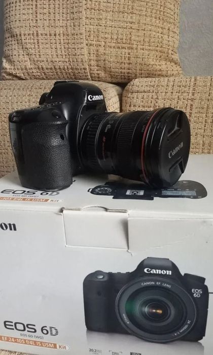 6D canon fotokomera sotiladi holati ideal kami ishlagan 3ta batareka