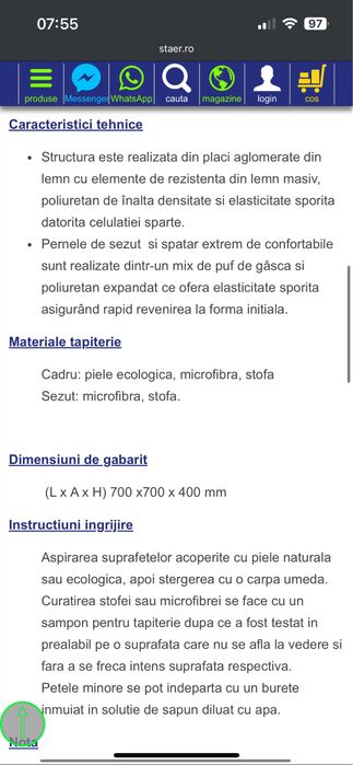 Vand Sezlong, Fotoliu si Cub Heaven Staer  (canapea modulara)