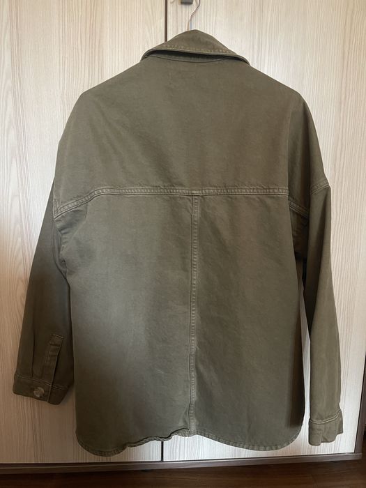 Джинсовая куртка хаки Zara