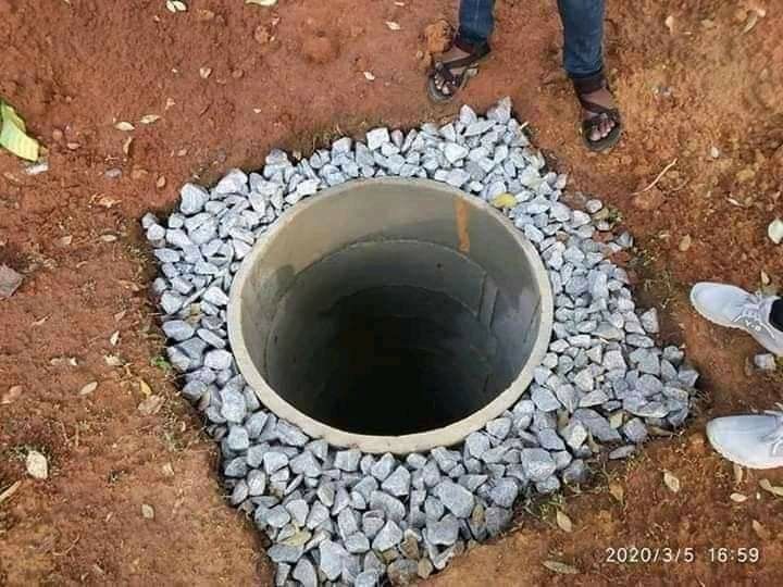 Септик туалет траншей