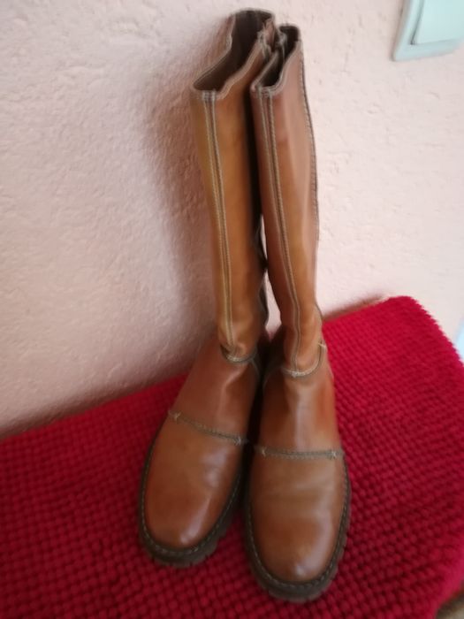 Cizme piele nr 38 dama cu blana