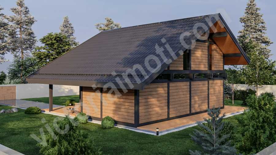 Модерна двуетажна къща в с. Зелено дърво