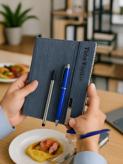 Подарочный набор блокнот с ручкой 3 в 1 мужской