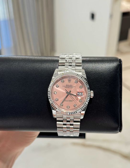rolex datejust 36mm розов