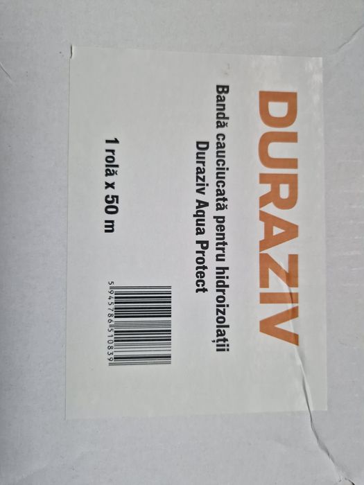 Vând rolă de bandă cauciucată pentru hidroizolații Duraziv