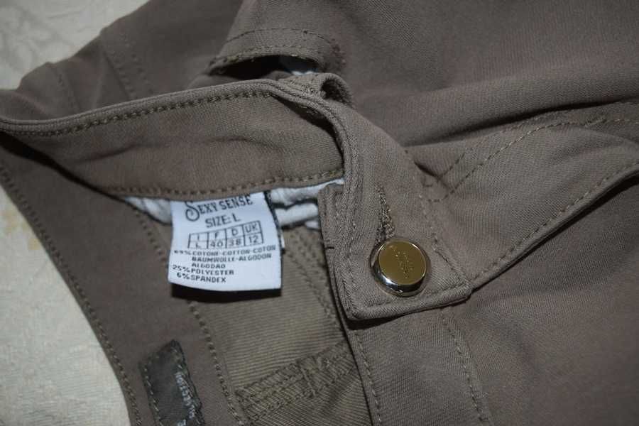 Pantalon dama, culoare crem, Sexy SENSE