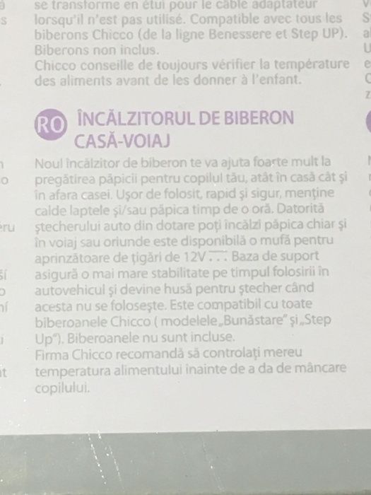 Incalzitor biberon casa/voiaj CHICCO
