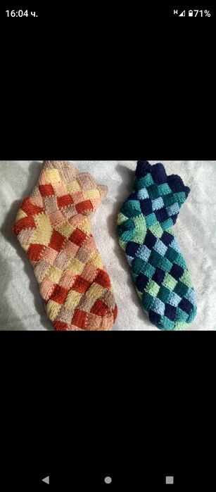 Ръчно плетени чорапи