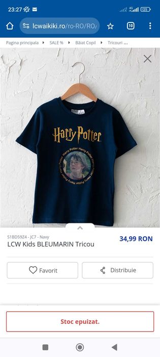 Tricou și pulover Harry Potter