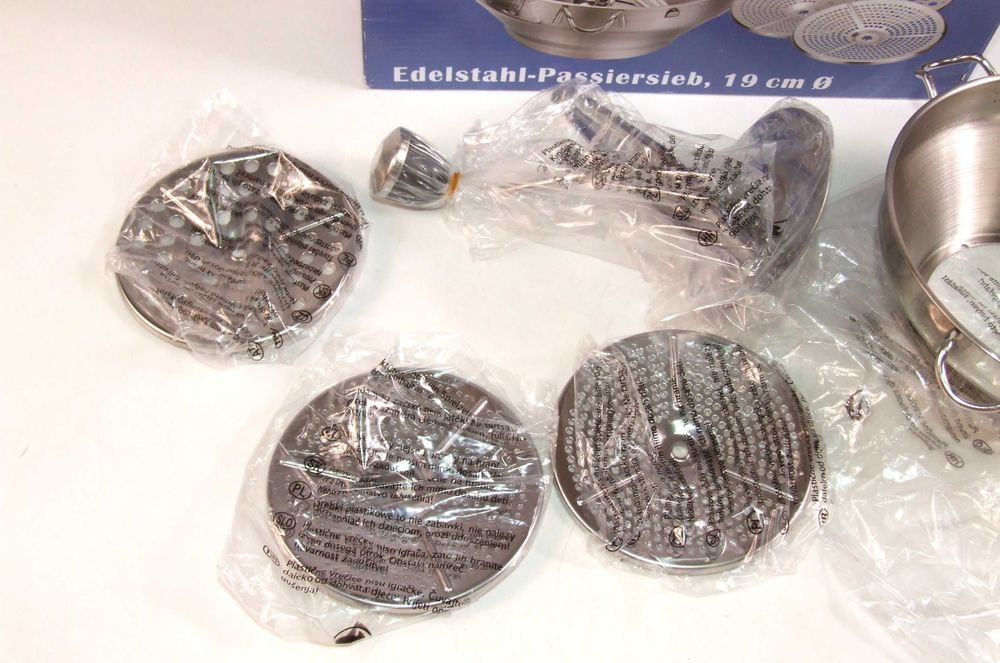 STORCATOR rosii, RAZATOR legume, PASATOR, inox, Made in Germany, NOU