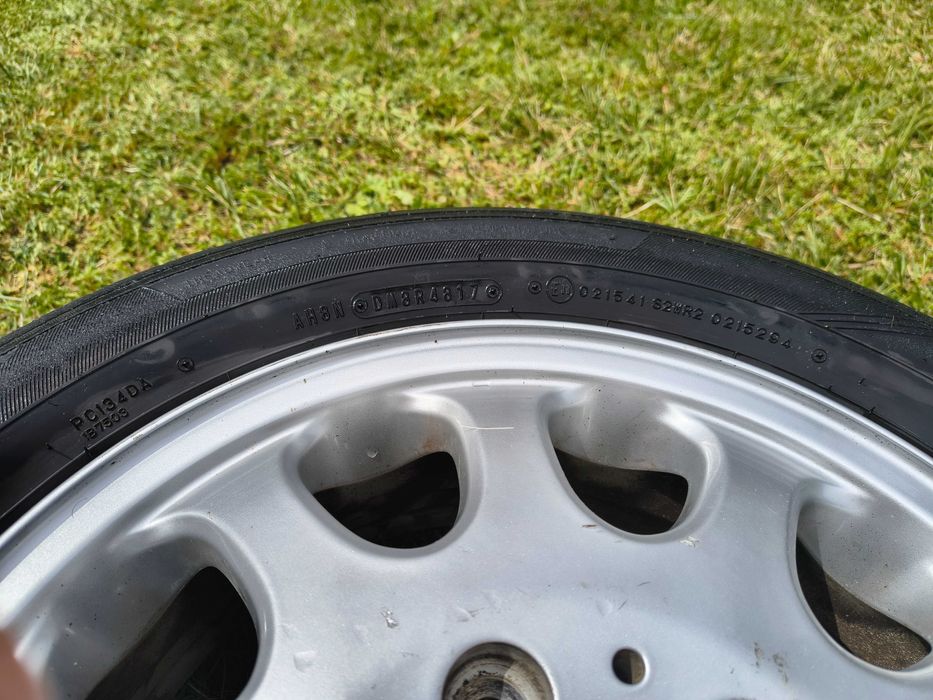 Set Jante aluminiu + anvelope Mercedes 195/55 R 15 stare foarte buna