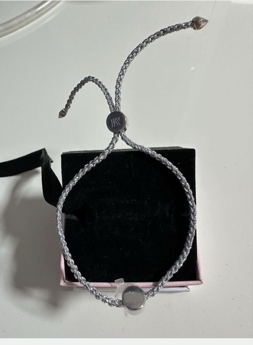 Brățara de prietenie Monica Vinader cu șnur liniar de diamant